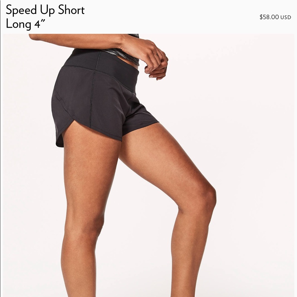 Lululemon Speed Up Short 4’